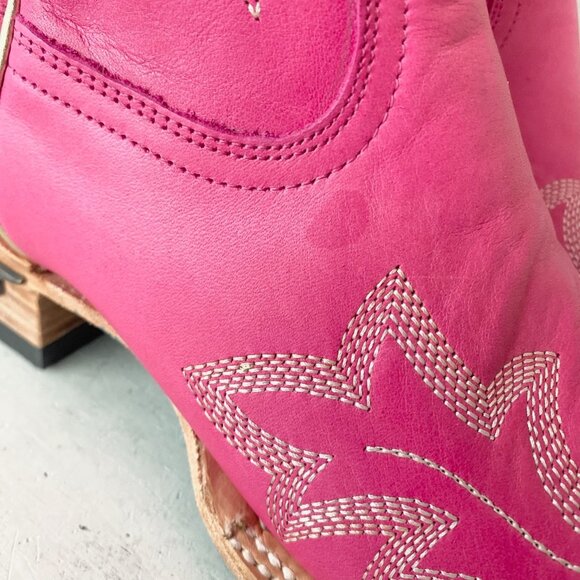 Lane SARATOGA Square Toe Womens Cowboy Boots 11 Hot Pink Western Cowgirl Tall - Picture 7 of 12
